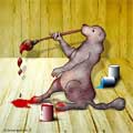 Marmotte artiste peintre
